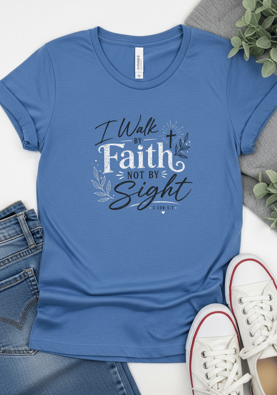 I walk by Faith and by sight  Tee
