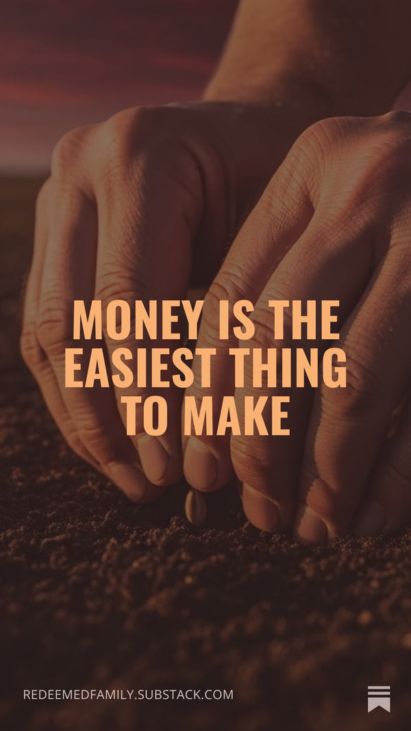 Money Is the Easiest Thing to Make